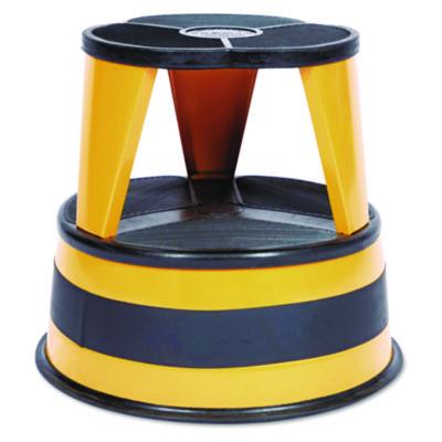 Cramer Kik-Step Steel Step Stool, 2-Step, 350 lb Capacity, 16" Diameter x 14.25"h, Orange (100130)