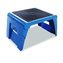 Cramer Folding Step Stool, 1-Step, 300 lb Capacity, 14 x 11.25 x 9.75, Blue (50051PK63)
