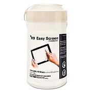 Sani Professional PDI Easy Screen Cleaning Wipes, 9 x 6, White, 70/Canister, 12/Ctn (P03672)