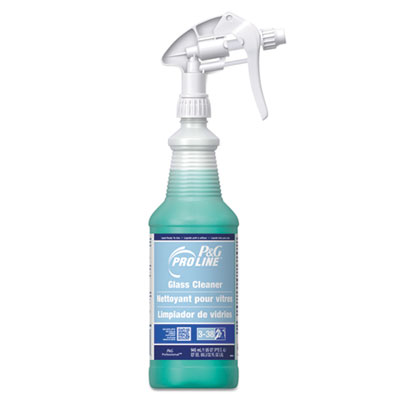 P&G Pro Line Glass Cleaner, Fresh Scent, 32 Oz Spray Bottle, 12/carton (05198)