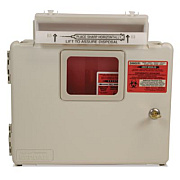Covidien In-Room Locking Wall Mount Sharps Container Cabinet System, 5 qt, ABS Plastic, Beige (SWMU000609)