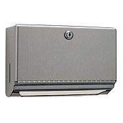 Bobrick ClassicSeries Surface-Mounted Paper Towel Dispenser, 10.75 x 4 x 7.06, Stainless Steel (26212)