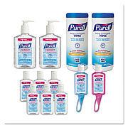 PURELL OFFICE STARTER KIT, GEL HAND SANITIZER AND WIPES, ASSORTED, 6/CARTON (9652K1ECCT)