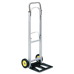 Safco HideAway Aluminum Hand Truck, 250 lb Capacity, 15.5 x 16.5 x 43.5, Aluminum (4061)