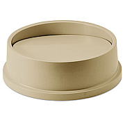 Rubbermaid Commercial Swing Top Lid for Round Waste Container, Plastic, Beige (267200BG)
