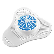 OdoBan Urinal Screen with Non-Para Deodorizer Block, Cherry Scent, White/Pink, 12/Carton (95896212)