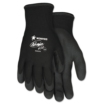 MCR Safety Ninja Ice Gloves, EN388: 3232, 10" Long, Large, Black, Pair (N9690L)