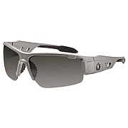 ergodyne Skullerz Dagr Safety Glasses, Matte Gray Half Frame, Smoke Single Lens (52130)