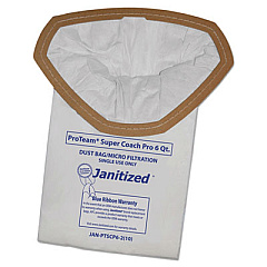 Janitized Vacuum Filter Bags Designed to Fit ProTeam Super Coach Pro 6/GoFree Pro, 100/Carton (JANPTSCP62)