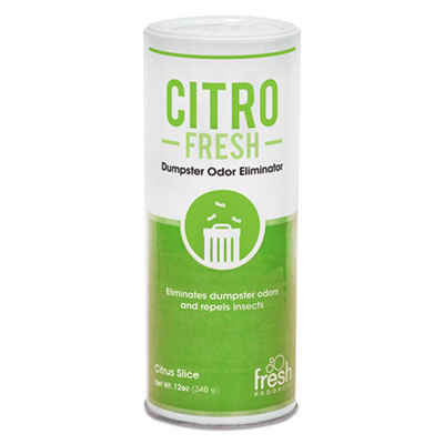 Fresh Products Citro Fresh Dumpster Odor Eliminator, Citronella, 12 oz Canister, 12/Carton (CITRO12)