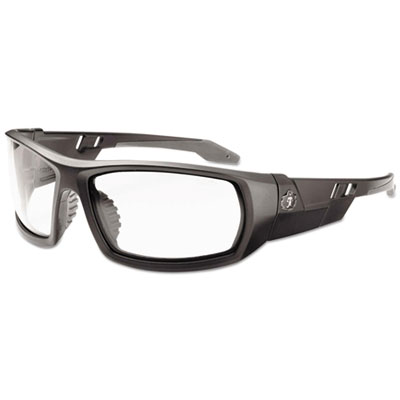ergodyne Skullerz Odin Safety Glasses, Matte Black Full Frame, Clear Dual Lens (50400)