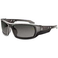ergodyne Skullerz Odin Safety Glasses, Matte Black Full Frame, Smoke Dual Lens (50430)