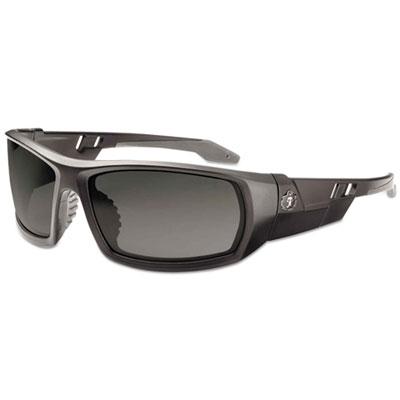ergodyne Skullerz Odin Safety Glasses, Matte Black Full Frame, Smoke Dual Lens (50430)