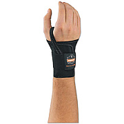 ergodyne ProFlex 4000 Single Strap Wrist Support, X-Large, Fits Left-Hand, Black (70018)