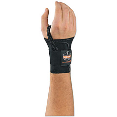 ergodyne ProFlex 4000 Single Strap Wrist Support, Large, Fits Left-Hand, Black (70016)