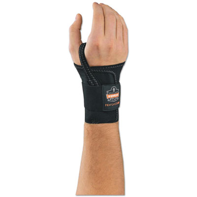 ergodyne ProFlex 4000 Single Strap Wrist Support, X-Large, Fits Right-Hand, Black (70008)
