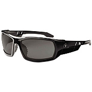 ergodyne Skullerz Odin Safety Glasses, Fog-Off Technology, Black Full Frame, Smoke Dual Lens (50033)