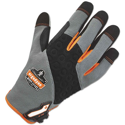ergodyne ProFlex 710 Heavy-Duty Utility Gloves, Medium, Gray, Pair (17043)