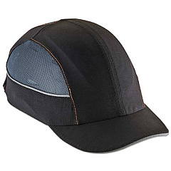 ergodyne Skullerz 8960 Bump Cap with LED Lighting, Short Brim, Black (23370)