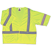 ergodyne GloWear 8310HL Type R Class 3 Economy Mesh Vest, Small to Medium, Lime (22023)