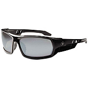 ergodyne Skullerz Odin Safety Glasses, Black Full Frame, Mirrored Silver Dual Lens (50042)