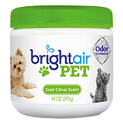 BRIGHT Air Pet Odor Eliminator, Cool Citrus, 14 oz Jar (900258EA)