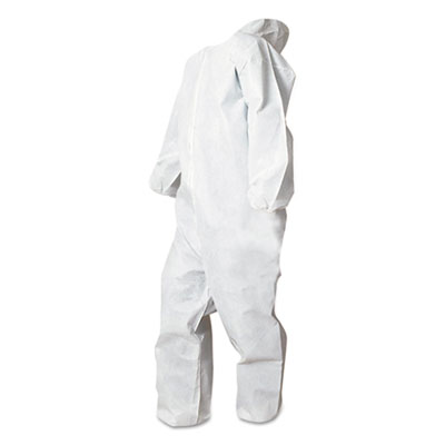 Boardwalk Disposable Coveralls, White, Small, Polypropylene, 25/Carton (BWK00032S)