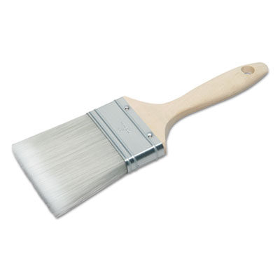AbilityOne 8020015964245 SKILCRAFT Synthetic Filament Paint Brush, 0.56" Wide, Flat Profile, Hardwood Handle