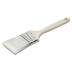 AbilityOne 8020015964247 SKILCRAFT Synthetic Filament Paint Brush, 0.56" Wide, Angled Profile, Wood Handle