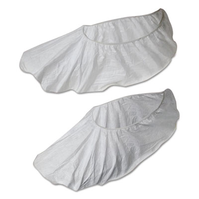 Boardwalk Disposable Shoe Covers, White, Large, 50 Pair/pack (BWK00031L)