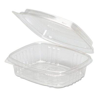 Genpak AD08F Plastic Hinged-Lid Deli Containers