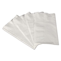 Scott 1/8-Fold Dinner Napkins, 2-Ply, 17 x 14.63, White, 300/Pack, 10 Packs/Carton (98200)