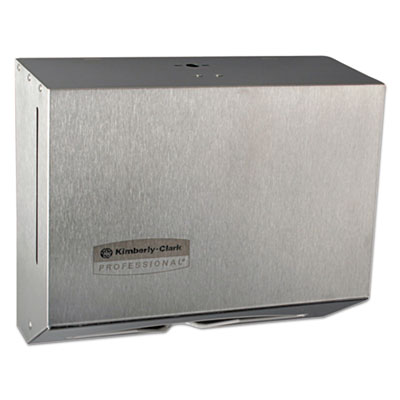 Kimberly-Clark Professional* Windows Scottfold Compact Towel Dispenser, 10.6 x 4.75 x 9, Stainless Steel (09216)