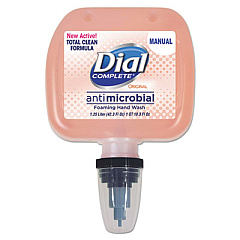 Dial Professional Antibacterial Foaming Hand Wash, Original, 1.25 L, Cassette Refill, 3/Carton (05067)