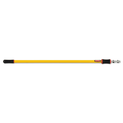 Rubbermaid Commercial HYGEN HYGEN 48-96" Quick-Connect Extension Pole, Aluminum, Yellow, 6/Carton (Q765YELCT)