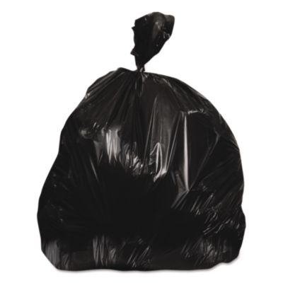Heritage Linear Low-Density Can Liners, 45 gal, 0.7 mil, 40" x 46", Black, 250/Carton (D8046HK)