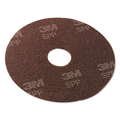 Scotch-Brite Surface Prep Floor Pads, 14" Diameter, Brown, 10/Carton (SPP14)