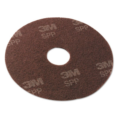 Scotch-Brite Surface Prep Floor Pads, 14" Diameter, Brown, 10/Carton (SPP14)