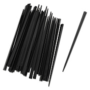 AmerCareRoyal Prism Picks, Plastic, 4", Black, 500/Box, 5 Boxes/Carton (RP1494BK)