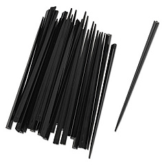 AmerCareRoyal Prism Picks, Plastic, 4", Black, 500/Box, 5 Boxes/Carton (RP1494BK)