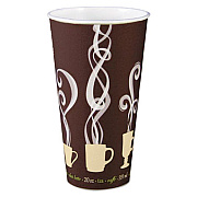 SOLO Thermoguard Insulated Paper Hot Cups, 20 oz, Steam Print Design, 600/Carton (DWTG20ST)