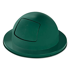 Rubbermaid Commercial Towne Series Dome Top Waste Receptacle Lids, 21" Dia, Green, Steel (2030EMG)