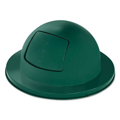 Rubbermaid Commercial Towne Series Dome Top Waste Receptacle Lids, 21" Dia, Green, Steel (2030EMG)