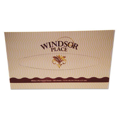 Resolute Tissue WINDSOR PLACE FACIAL TISSUE, 2-PLY, 100 SHEETS/BOX, 30 BOX/CARTON (330)