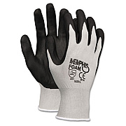 MCR Safety Economy Foam Nitrile Gloves, EN388: 3221, Large, Black/Gray, 12 Pairs (9673L)