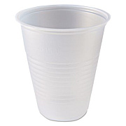 Fabri-Kal RK Ribbed Cold Drink Cups, 7 oz, Plastic, Clear, 100/Bag, 25 Bags/Carton (RK7)