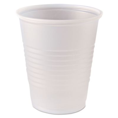 Fabri-Kal RK Ribbed Cold Drink Cups, 5 oz, Plastic, Clear, 100/Bag, 25 Bags/Carton (RK5)