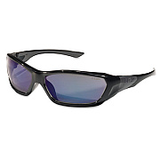 MCR Safety ForceFlex Safety Glasses, Black Frame, Blue Lens (FF128B)