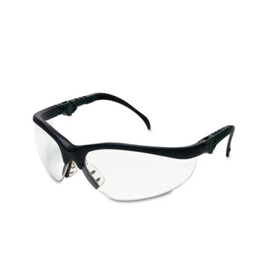 MCR Safety Klondike Plus Safety Glasses, Black Half Frame, Clear Dual Lens (KD310)