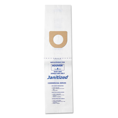 Janitized Vacuum Filter Bags Designed to Fit Hoover Type A, 36/Carton (JANHVA3)